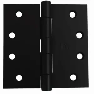Superior Brass Butt Hinge Fixed Pin inc screws Black 100x100x25mm SUP55109