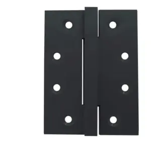 Superior Brass Square Knuckle Butt Hinge Fixed Pin inc screws Black 100x76 SUP55120