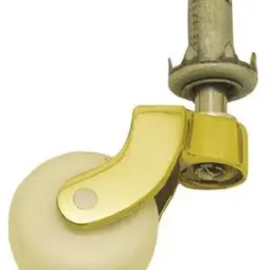 Superior Brass Castor White Cermc Pin Socket PB 29mm SUP5527