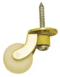 Superior Brass Castor White Ceramic Screw 29mm SUP5532