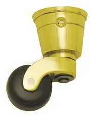Superior Brass Castor Brown Ceramic Cup PB 32mm SUP5543