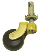 Superior Brass Castor Brwn Cermc Pin Socket PB 25mm SUP5546