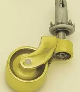 Superior Brass Castor Brass Wheel Pin Socket PB 29mm SUP5567