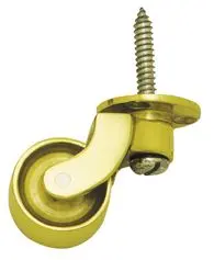 Superior Brass Castor Brass Wheel Screw PB 29mm SUP5572
