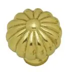 Superior Brass Cupboard Knob Lobe Per 2 PB 30mm SUP5635