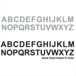 Superior Brass Architectural Alphabet 304SSS Matt Black150mm A SUP58104A