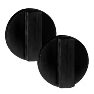 Superior Brass Round Double Snib Set Concealed Fix Black SUP59044