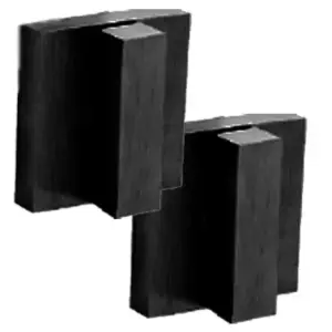 Superior Brass Turn Snib Square pair 40x40mm Black SUP59045