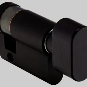 Superior Brass Euro Single Cylinder Thumb Turn Black 39mm SUP59141
