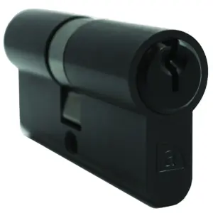 Superior Brass Euro Double Cylinder 5pin C4 Black 80mm SUP59148