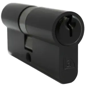 Superior Brass Euro Double Cylinder 5 Pin C4 Black 120mm SUP59151