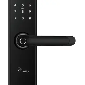 Superior Brass Digital Lever Latch Set Black 291x70mm SUP59405