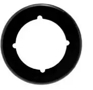 Superior Brass Backplate Adaptor Cover Plate Black 63mm SUP59816