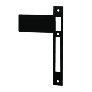 Superior Brass Extended Striker Plate Matt Black 125mm SUP59841