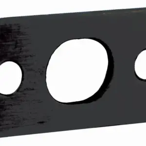 Superior Brass Flush or Barrel Bolt Flat Keeper Black 35x20 mm SUP59850