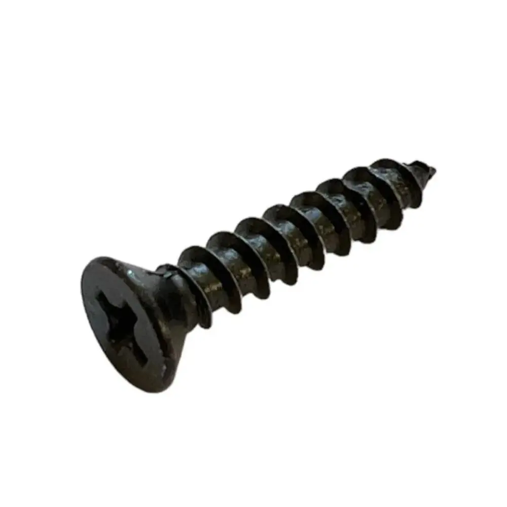 Superior Brass SSteel Hinges Wood Screws Phillips Head Black pack8 SUP59894