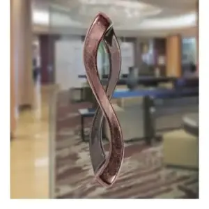 Superior Brass Entrance Handle Helix Double ATQ 400mm SUP63954