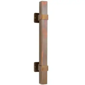 Superior Brass Entrance Handle Square Antique Bronze 400mm SUP73955