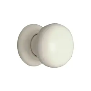 Superior Brass Porcelain Knob White Per 2 50mm SUP8010