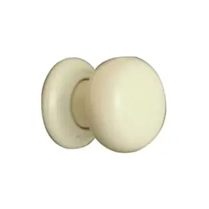 Superior Brass Porcelain Knob Ivory Per 2 50mm SUP8014