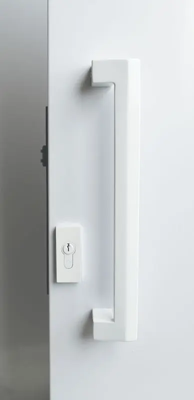 Superior Brass Entry Handle Offset Tapered Face Double White 475mm SUP83928