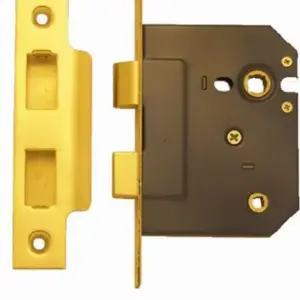 Superior Brass Bathroom Mortise Lock PB 60mm SUP9022