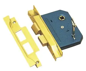 Superior Brass Rebated Lock 3 Lever PB 45mm SUP9047