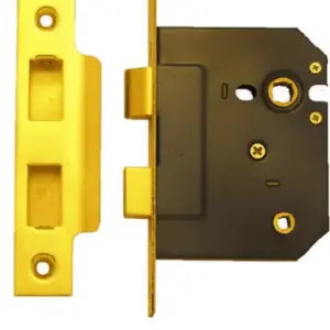 Superior Brass Bathroom Mortise Lock PB 45mm SUP9062