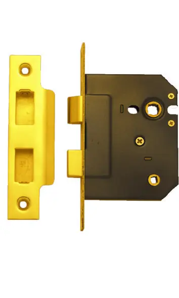 Superior Brass Bathroom Mortise Lock PB 45mm SUP9062