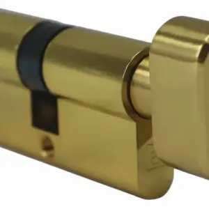 Superior Brass Euro Cylinder Thumb Turn 5 pin C4 PB 65mm SUP9145