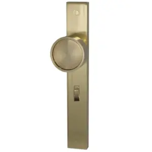 Superior Brass Builders Choice Designer Knob Set Satin Brass 225mm Privacy SUP93677P