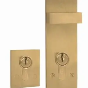 Superior Brass Escutcheon Snib Set Satin Brass 85mm myLock SUP93736