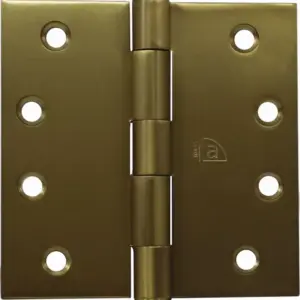 Superior Brass Butt Hinge Fixed Pin inc screws pair SB 100x100x25mm SUP95109