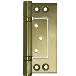 Superior Brass Hirline FastFix Bearing Hinge inc screws SatinBrass 100x47m SUP95144