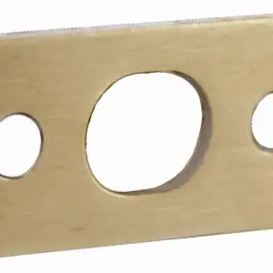 Superior Brass Flush or Barrel Bolt Flat Keeper PB 35x20 mm SUP9850