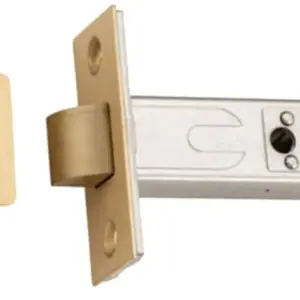 Superior Brass Tubular Latch Split Follower Satin Brass 60mm SUP99017